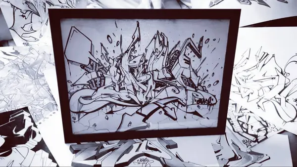 Wildstyle-Skizze
